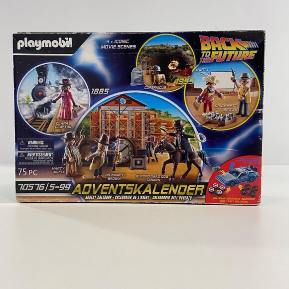 Playmobil Back To The Future Adventskalender 70576 75-Piece Set Ages 5-99 Iconic - Picture 1 of 14